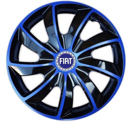 Poklice na auto Fiat 15" QUAD modré