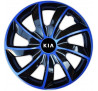 Poklice na auto Kia 15" QUAD modré
