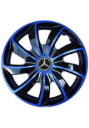 Poklice na auto Mercedes 15" QUAD modré