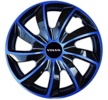 Poklice na auto Volvo 16" QUAD modré