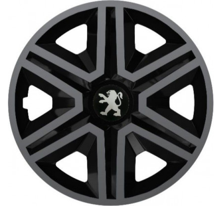 Poklice na auto Peugeot 14" Action grafitovo - černé