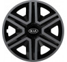Poklice na auto Kia 15" Action grafitovo - černé