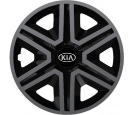 Poklice na auto Kia 15" Action grafitovo - černé