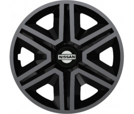 Poklice na auto Nissan 15" Action grafitovo - černé
