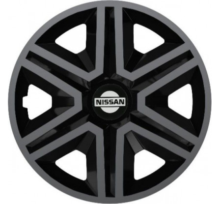 Poklice na auto Nissan 15" Action grafitovo - černé