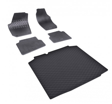 Set koberců + vana do kufru Škoda FABIA II Combi 2007-2014