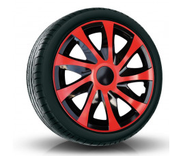 Poklice na auto 16" DRACO duocolor červené