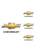 Logo na stredy kolies - živicové 4ks - CHEVROLET 55mm
