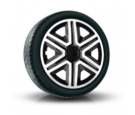 Poklice na auto 16" Action bielo - černé