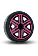 Poklice na auto 15" Action Duocolor ružovo - černé