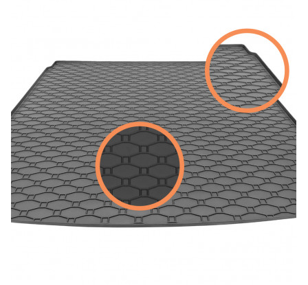 Gumová vana do kufru RIGUM - Honda CIVIC Hatchback 2017-