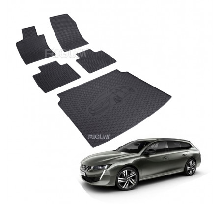 Set koberců + vana do kufru Peugeot 508 SW Kombi 2019-