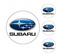 Logo na stredy kolies - živicové 4ks - SUBARU 55mm