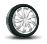Poklice na auto 15" QUAD Sivé