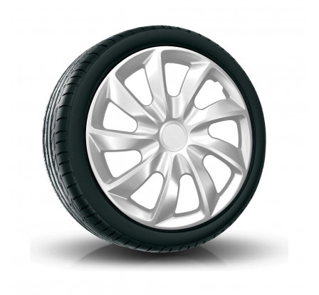 Poklice na auto 15" QUAD Sivé