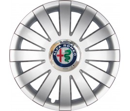 Poklice kompatibilné na auto Alfa Romeo 13" ONYX silver