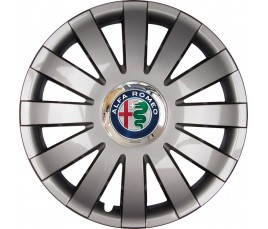 Poklice kompatibilné na auto Alfa Romeo 13" ONYX grafitové